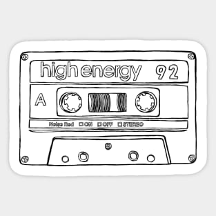 Retro Birthday Tape 1992 Sticker